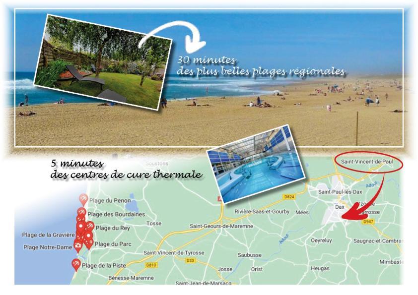 Dax Location Maison Avec Spa Saint-Vincent-de-Paul  Экстерьер фото